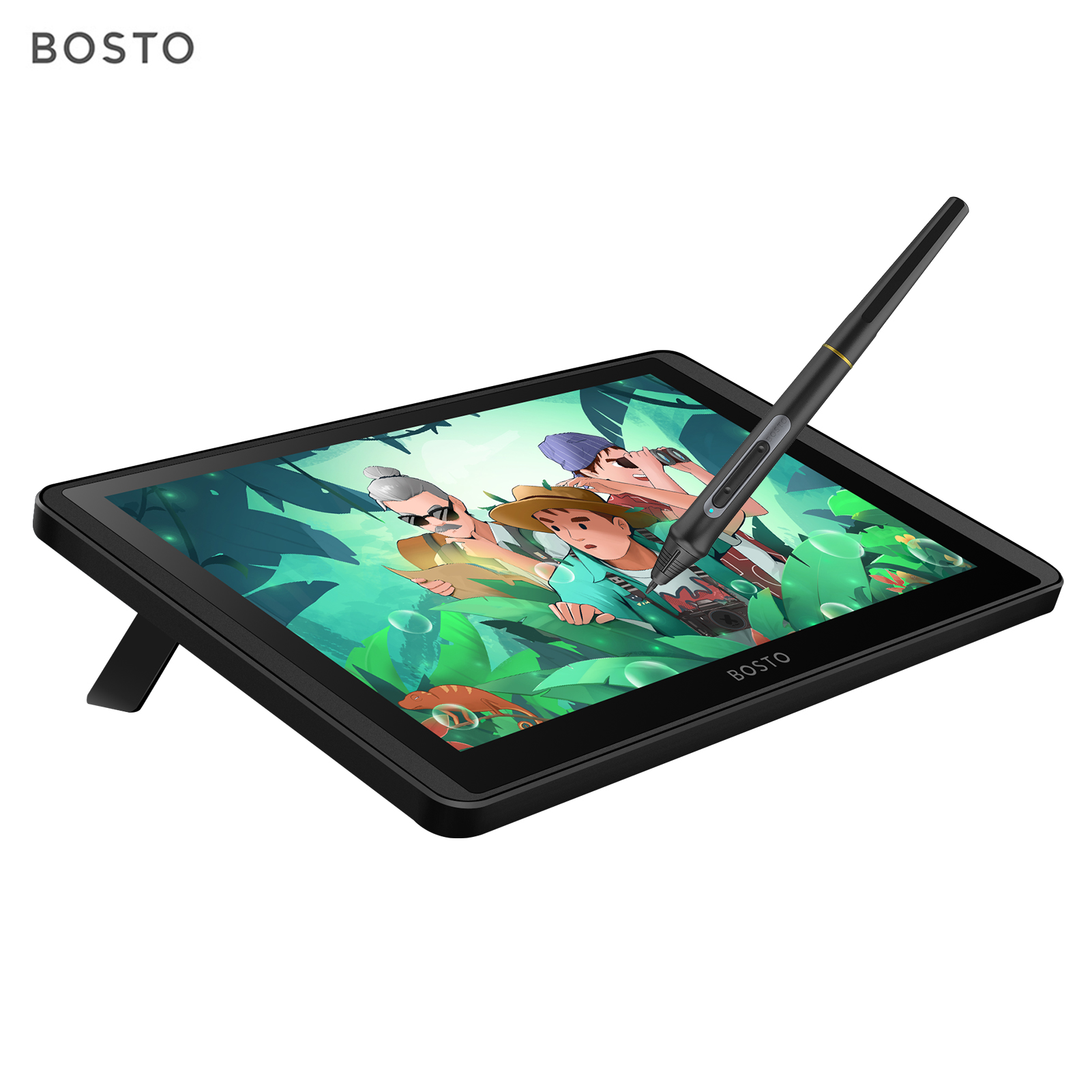 Huion Tablet Accessories - BOSTO 12HD-A H-IPS LCD Graphics Drawing