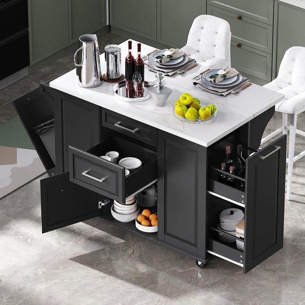 50.7 Mobile Kitchen Island wit - Mobile & Tablet Accessories recension och pris