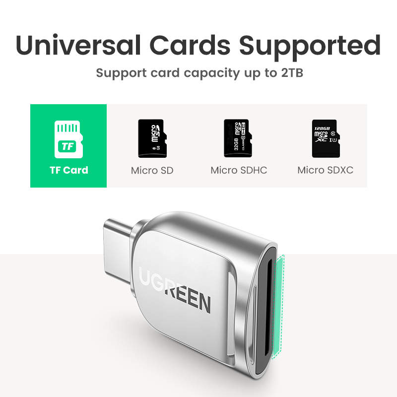 UGREEN Card Reader USB-C to Mi - Microsd Card Tablet recension och pris
