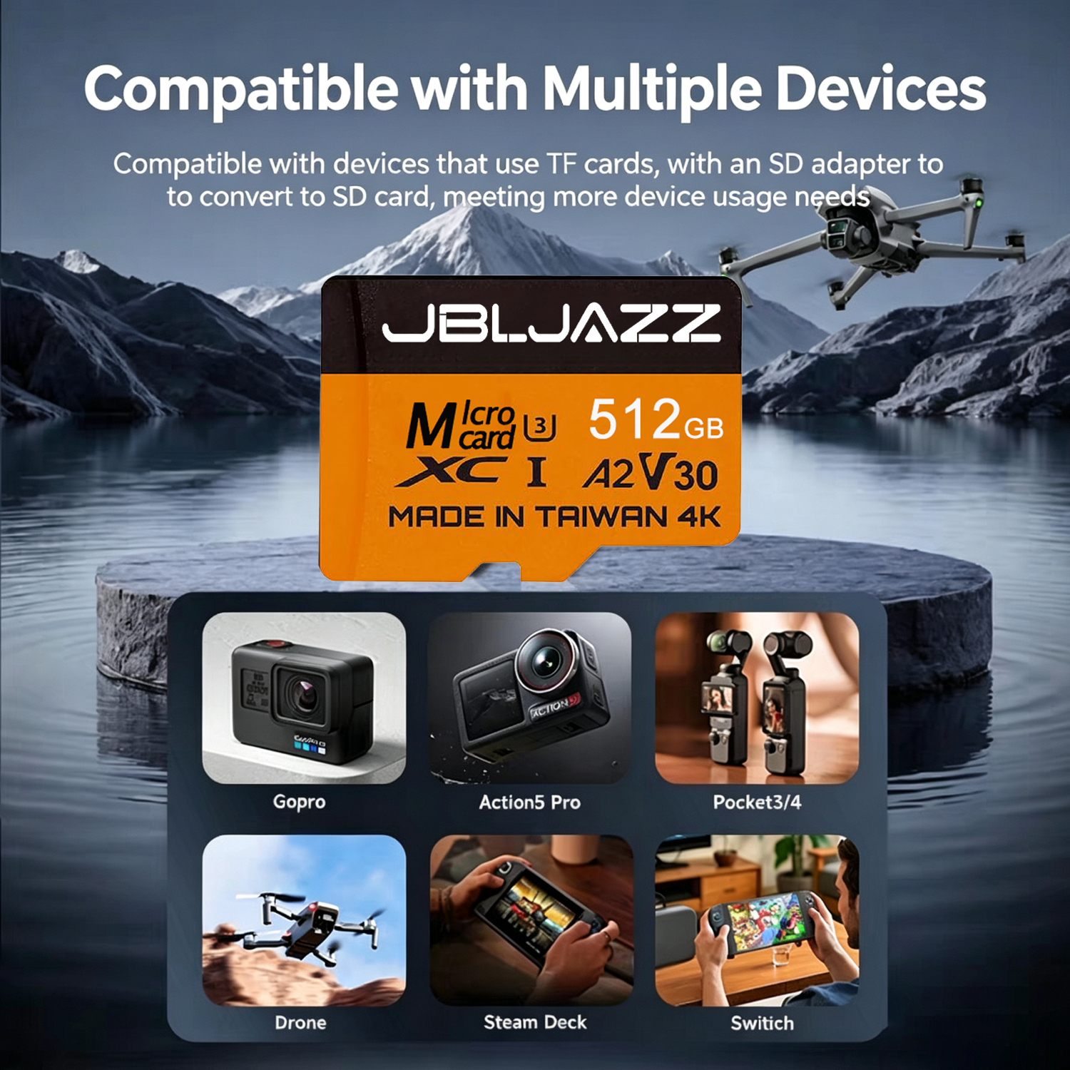 512GB 4K Full HD Micro TF SD C - Microsd Card Tablet recension och pris