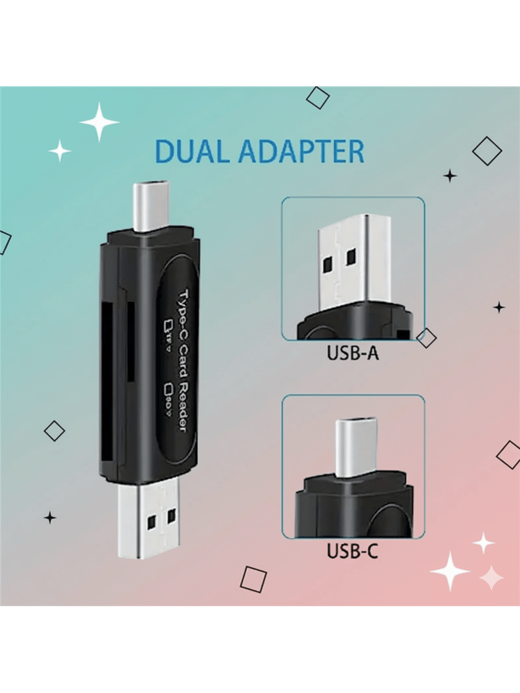 4-in-1 USB Mini SD Card Reader - Microsd Card Tablet recension och pris