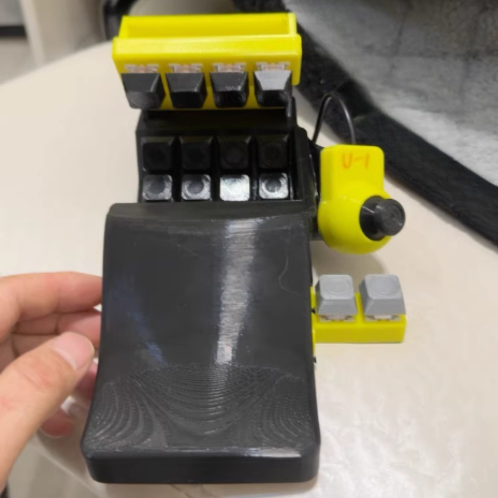 One Handed Gaming Keyboard Cus - Tablet Accessories 3D Print recension och pris