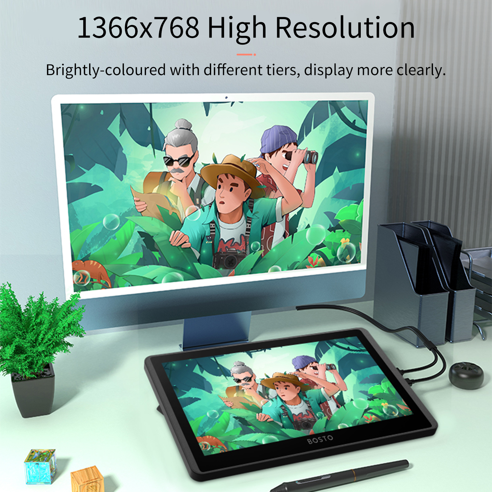 BOSTO 12HD-A H-IPS LCD Graphic - Huion Tablet Accessories recension och pris
