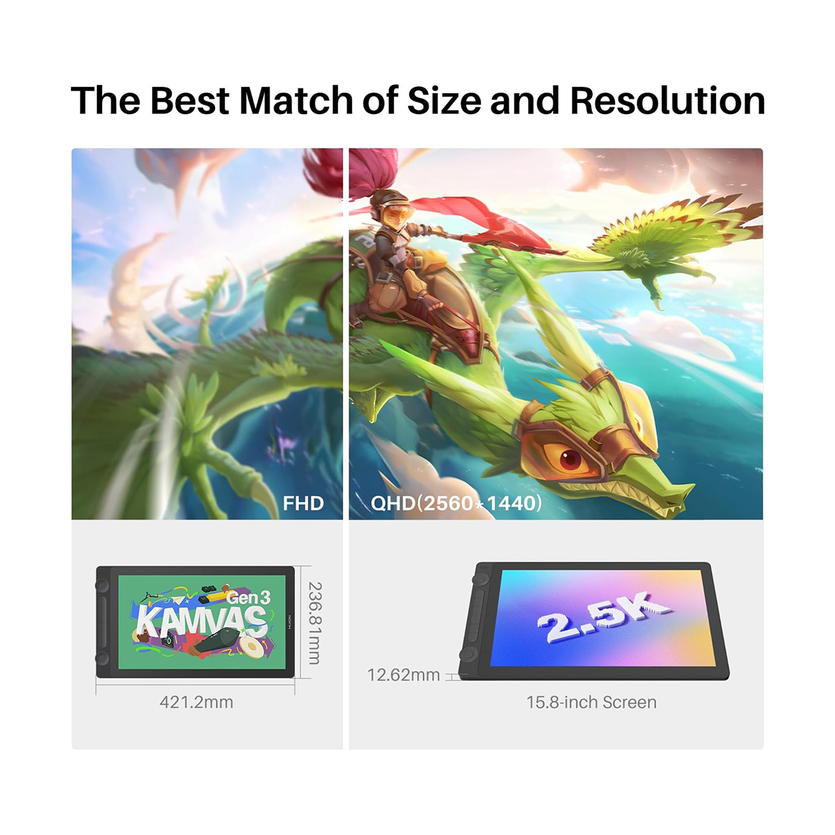Huion Kamvas 16 (Gen 3) Graphi - Huion Tablet Accessories recension och pris