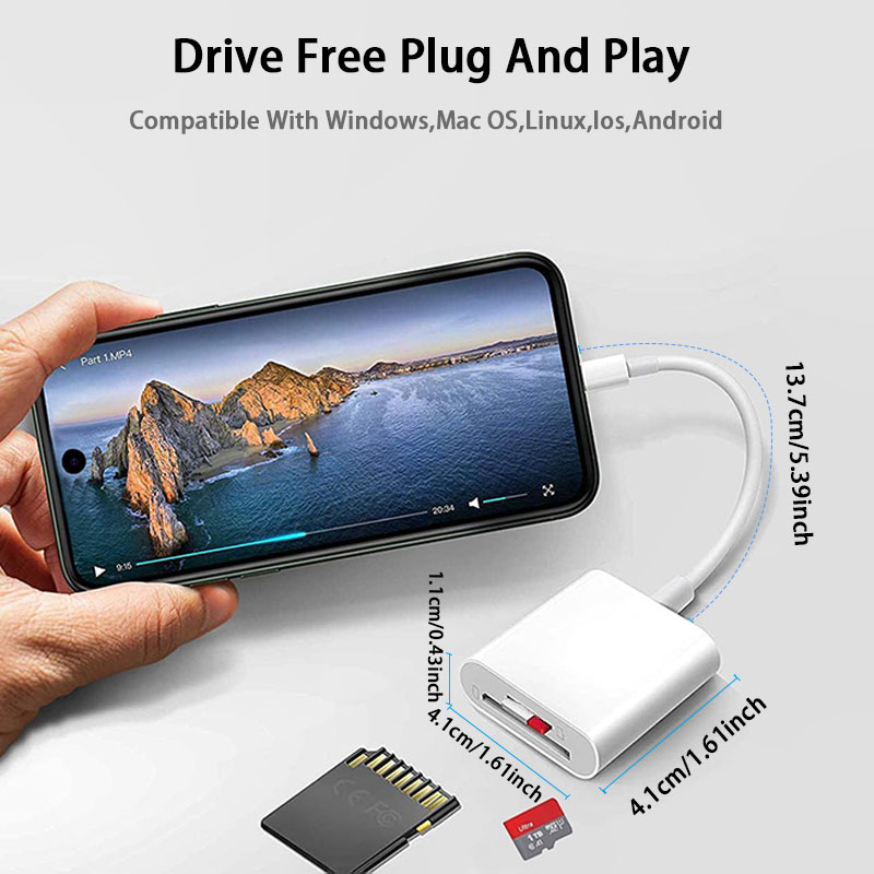 2 in 1 USB-C Card Reader, USB  - Microsd Card Tablet recension och pris