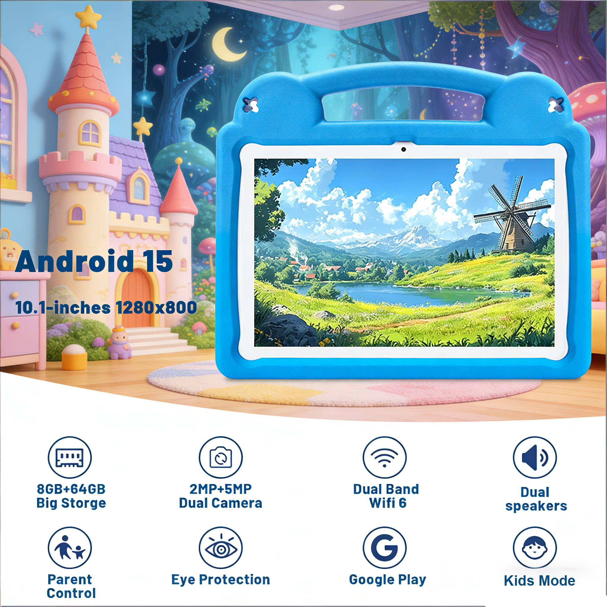 ANRY R16Pro Kids Tablet 10 Inc - Microsd Card Tablet recension och pris